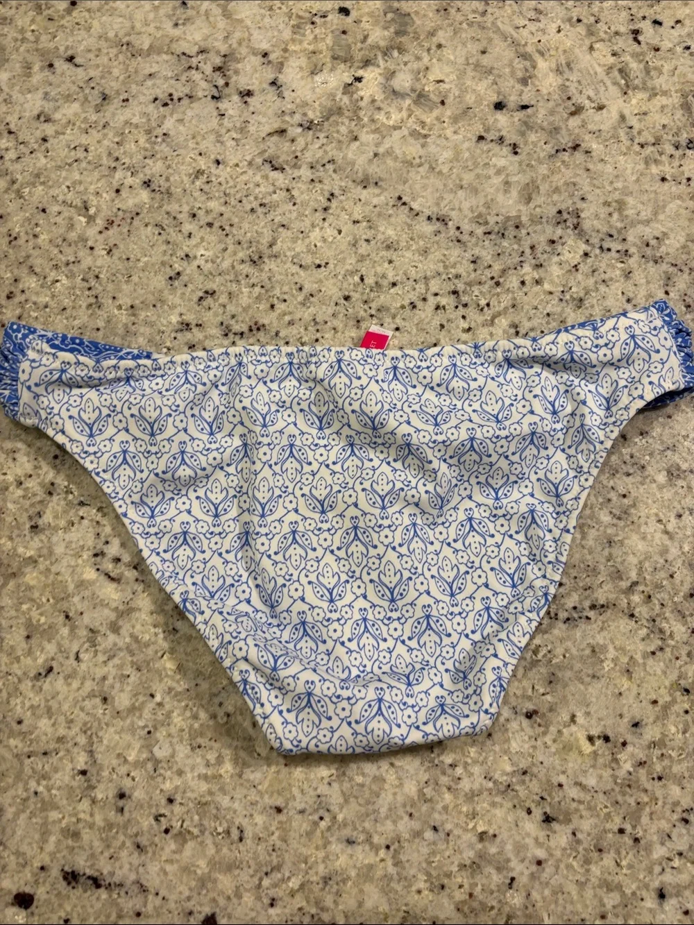 Victoria's Secret Blue and White Printed Bikini Set 3 pcs